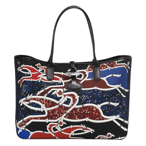 Sac shopping, Bleu/Rouge Vue 1 de Sac shopping, Bleu/Rouge, hi-res