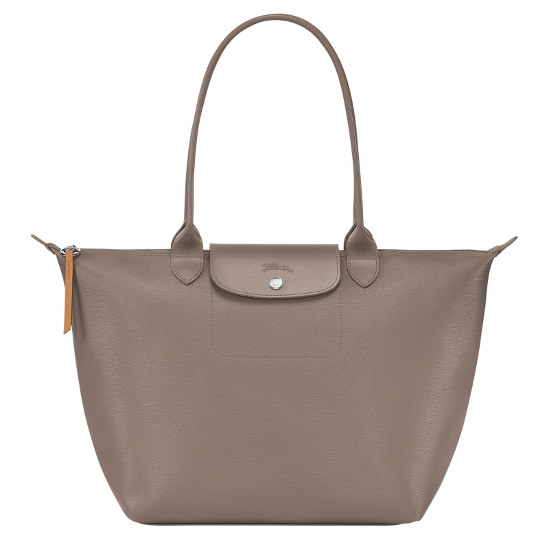 Le Pliage City L Tote bag , Taupe - Canvas  - View 1 of 4
