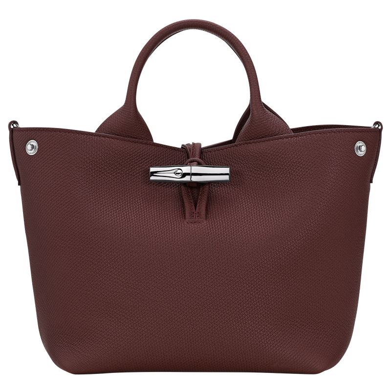 Le Roseau S Handbag , Burgundy - Leather  - View 4 of  6