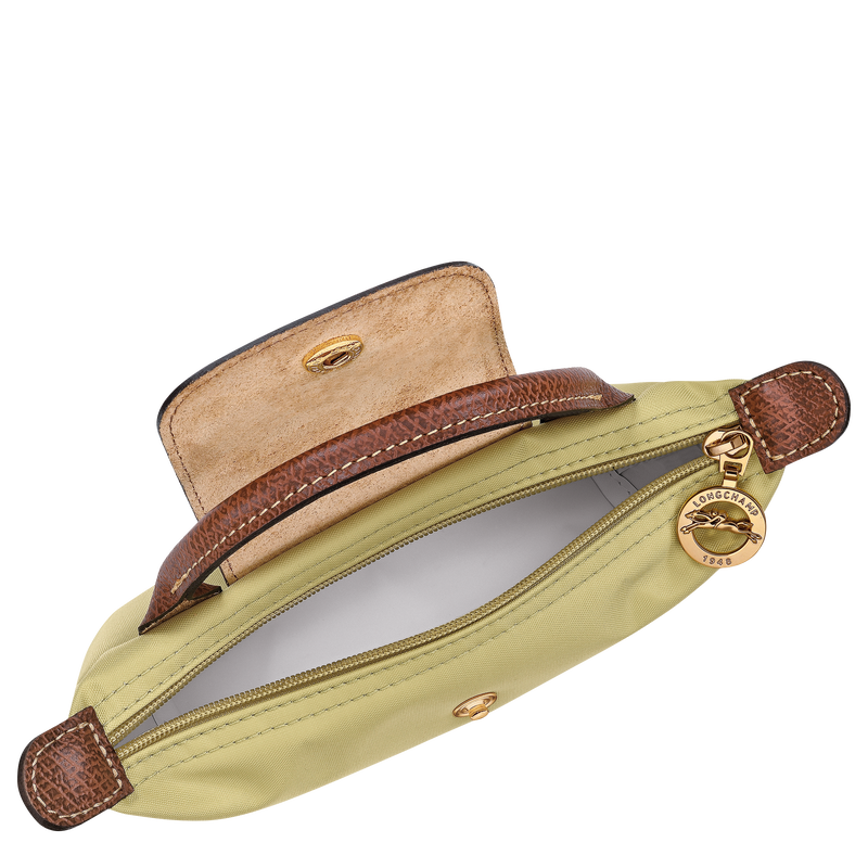 Pochette con manico Le Pliage Original , Tela riciclata - Pistacchio  - View 5 of  6