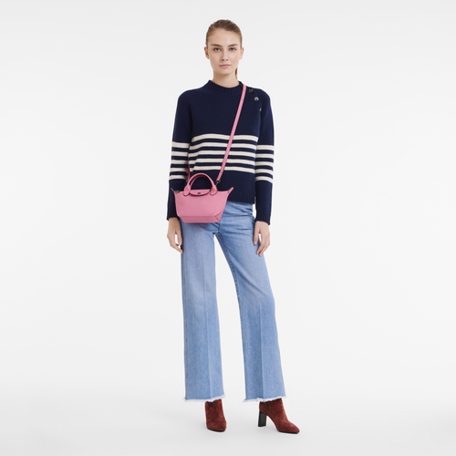Le Pliage Xtra XS Handbag Pink - Leather (L1500987018) | Longchamp AU