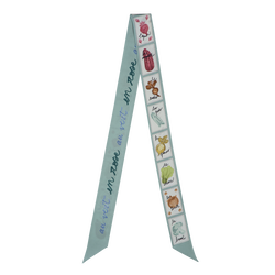 Pink and Green Headband , Vervain - Silk