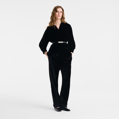 Veste , Velours - Noir