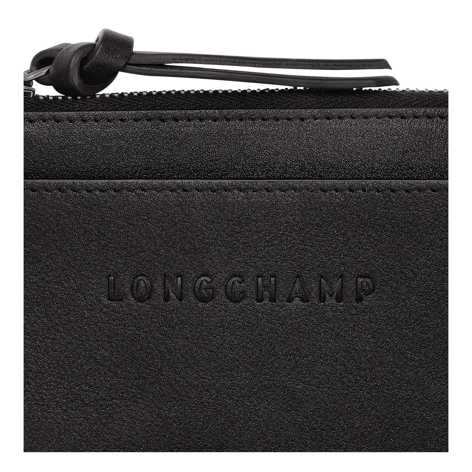 Longchamp 3D 系列 卡片夾, 黑色