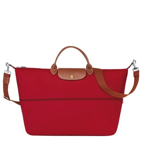 Le Pliage Travel bag expandable, Red