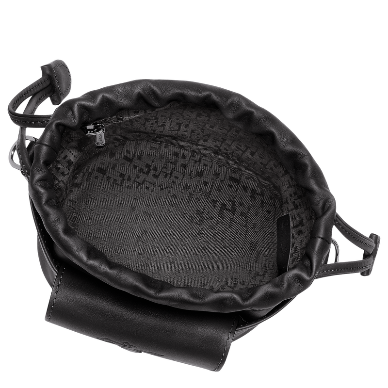 Le Pliage Xtra XS Bucket bag , Black - Leather  - View 5 of  6
