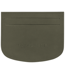 Épure Card holder , Khaki - Leather