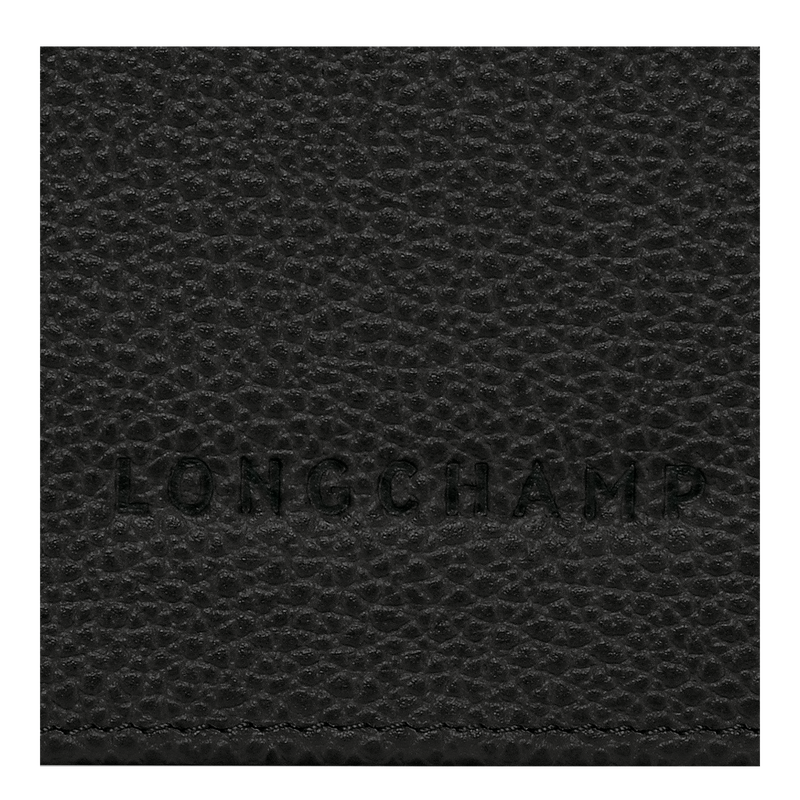 Le Foulonné Lange continentale portemonnee , Zwart - Leder  - Weergave 4 van  4