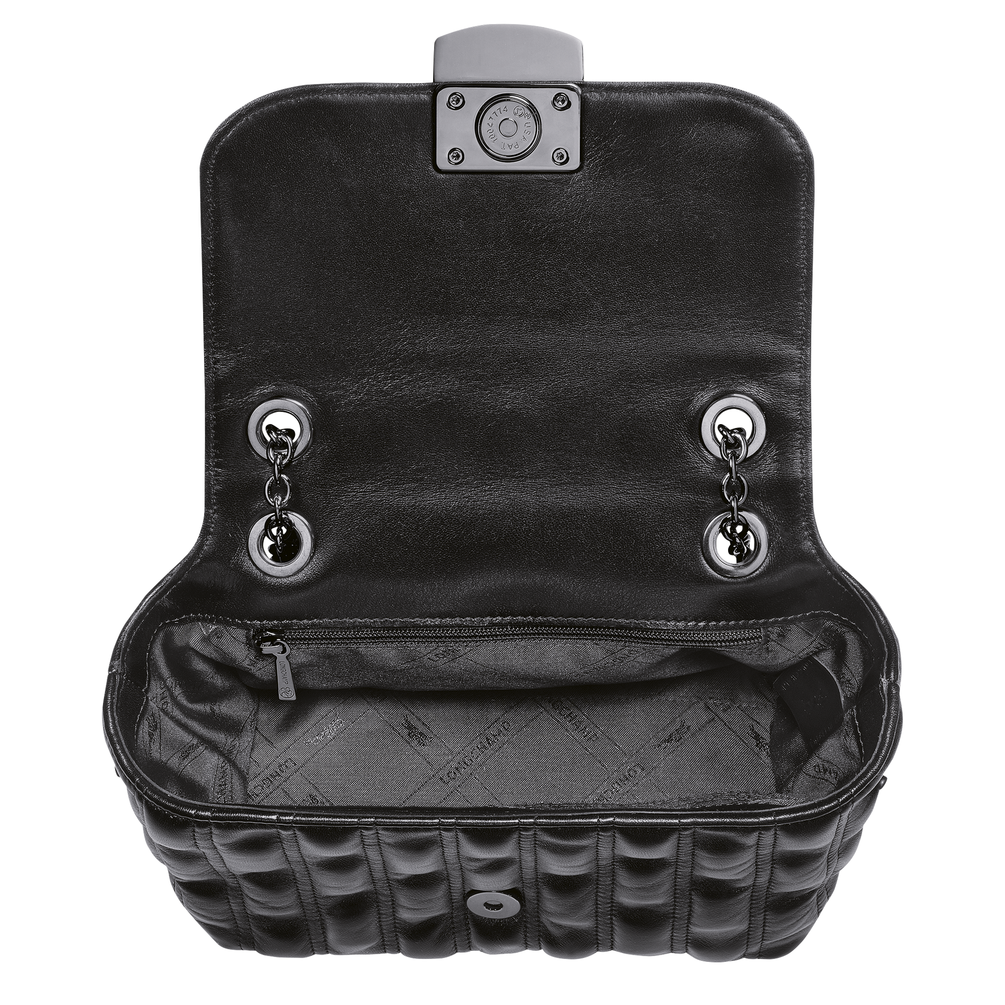 sac longchamp porté travers noir