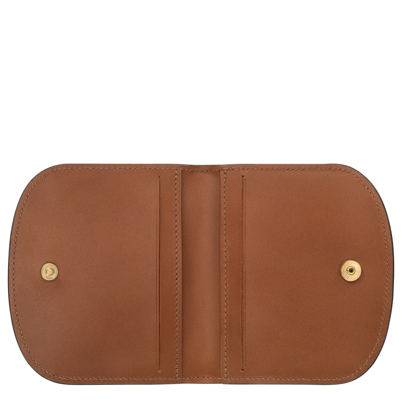 Porta-cart&otilde;es &Eacute;pure , Pele - Conhaque  - Vista 3 de  3