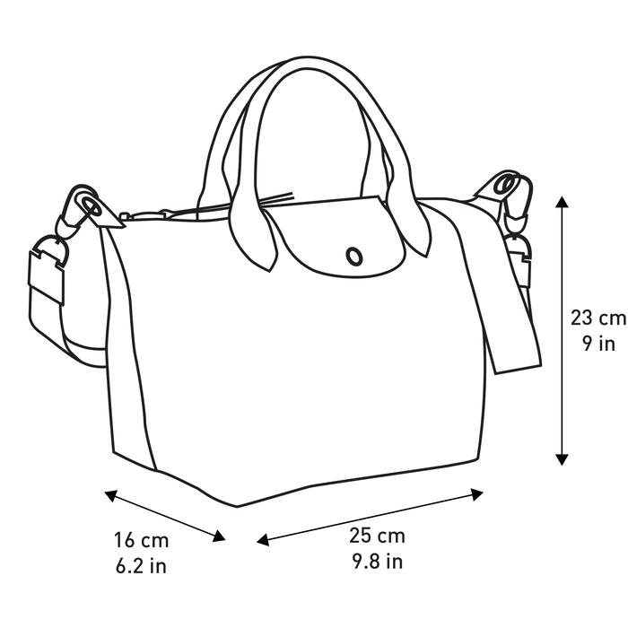 Handtasche S Le Pliage Kollektion Salbei Mohnblumenrot L1512412h08 Longchamp At