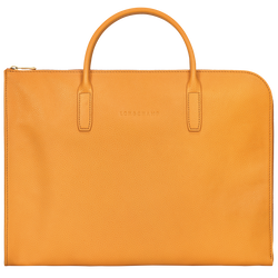 Le Foulonné S Briefcase , Apricot - Leather