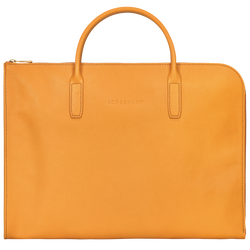 Le Foulonné S Briefcase , Apricot - Leather