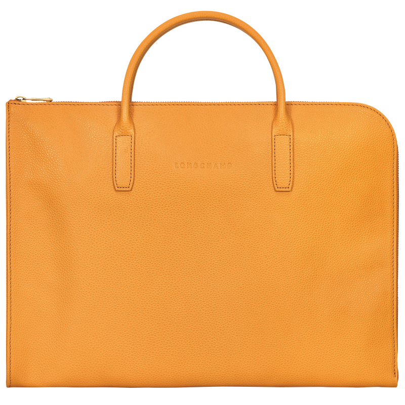 Le Foulonné S Briefcase , Apricot - Leather  - View 1 of  5
