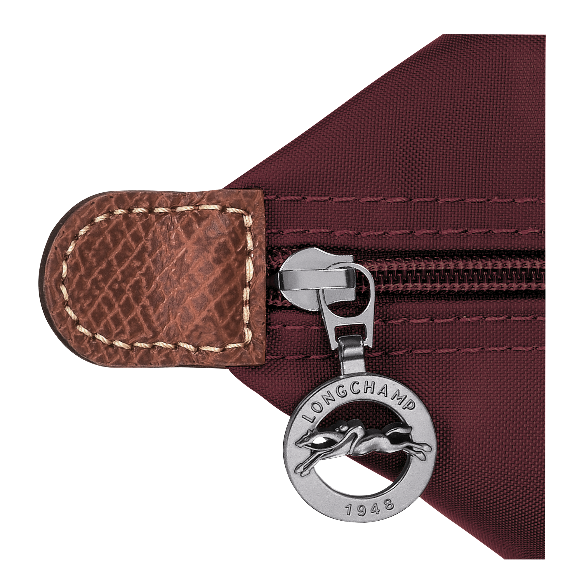 Handbag M, Burgundy - View 6 of
        7 - zoom in Le Pliage Original Handbag M, Burgundy