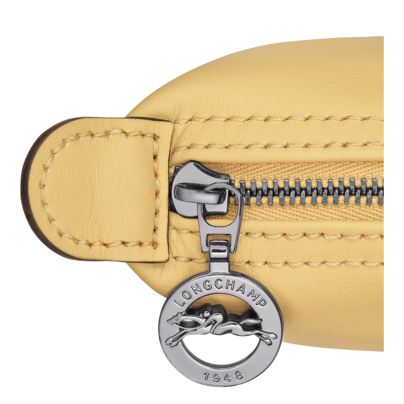 Pochette Le Pliage Xtra , Leder - Weizengelb  - Ansicht 4 von 4