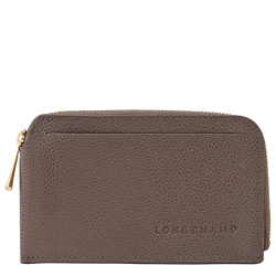 Le Foulonné Card holder , Taupe - Leather