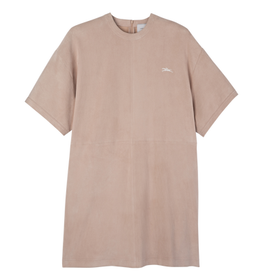 Dress , Pink - Leather