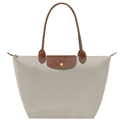 Le Pliage Original L Tote bag , Pebble - Recycled canvas