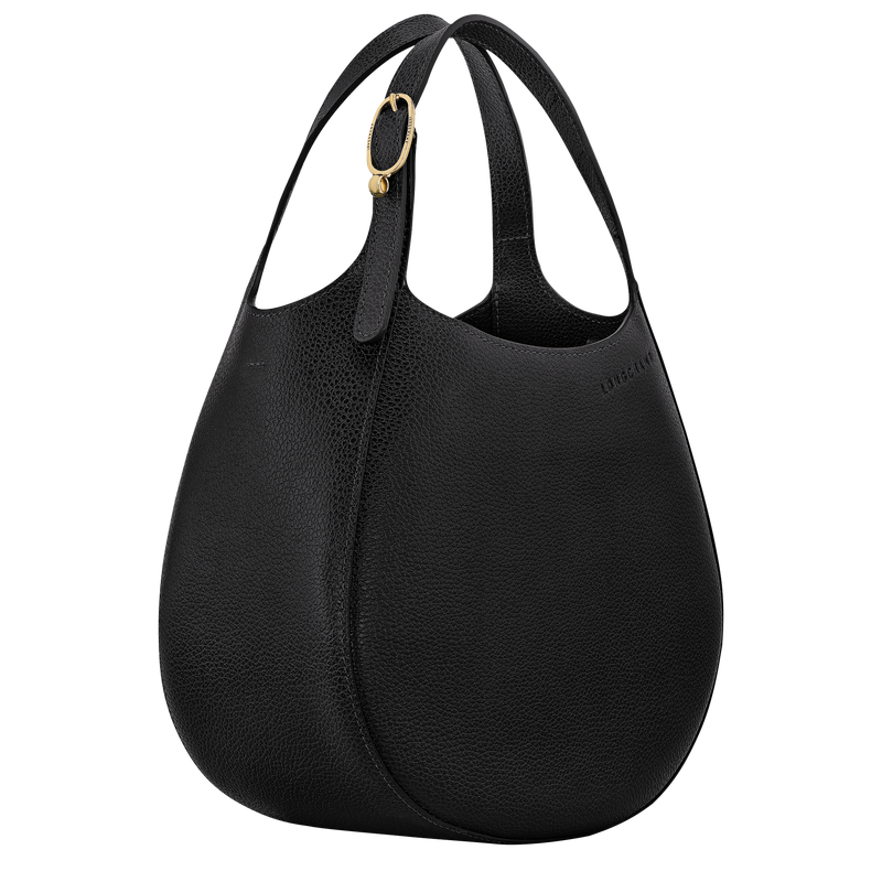 Le Foulonn&eacute; S Handbag , Black - Leather  - View 3 of 7