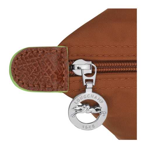 Sac à main S Le Pliage Green , Toile recyclée - Cognac - Vue 5 de 6