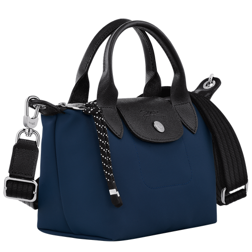 Le Pliage Energy XS Handbag , Navy - Recycled canvas - View 3 of  6
