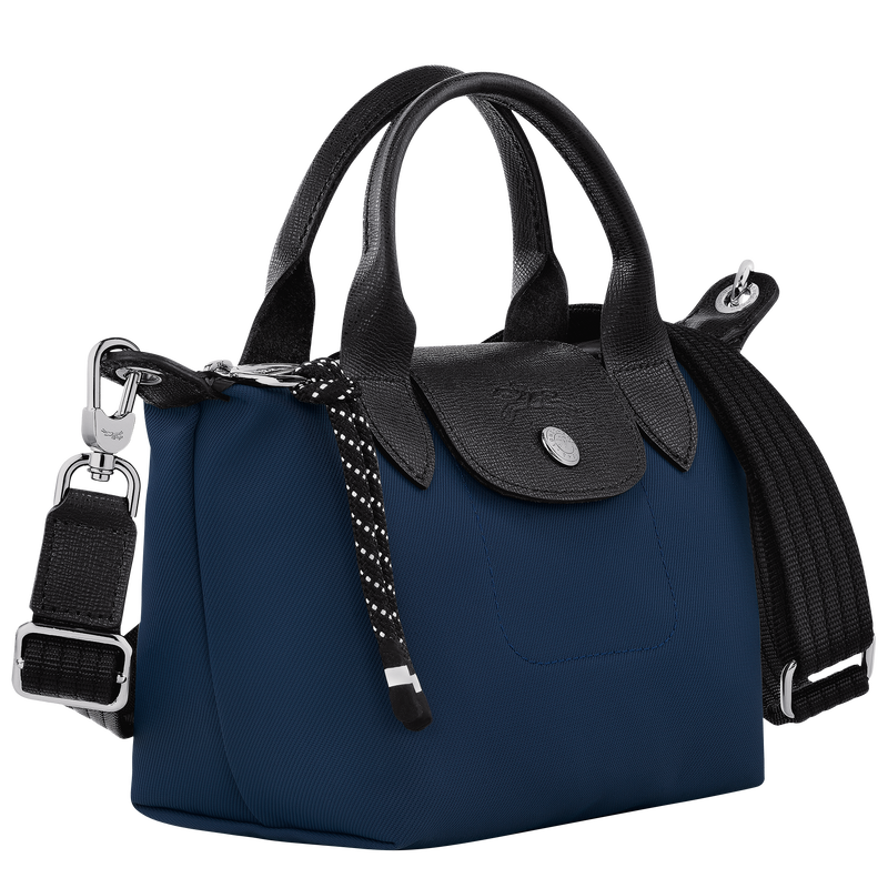 Le Pliage Energy XS Handbag , Navy - Recycled canvas  - View 3 of  6