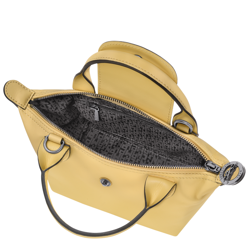 Handtasche XS Le Pliage Xtra , Leder - Weizengelb  - Ansicht 5 von 6
