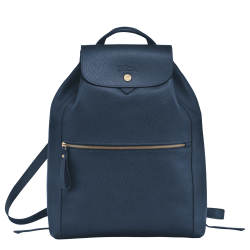 Navy leather shop backpack womens