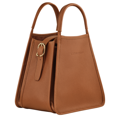 Le Foulonné S Handbag , Caramel - Leather - View 3 of  7