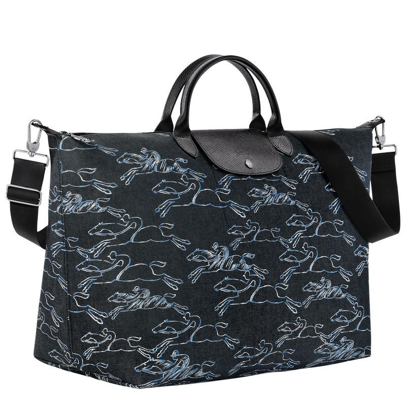Le Pliage Collection Travel bag , Navy - Canvas  - View 3 of  6