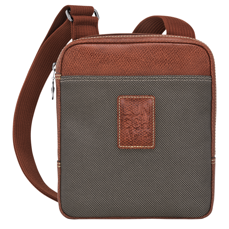 Boxford Crossbodytas XS , Bruin - Gerecycled canvas  - Weergave 1 van  5