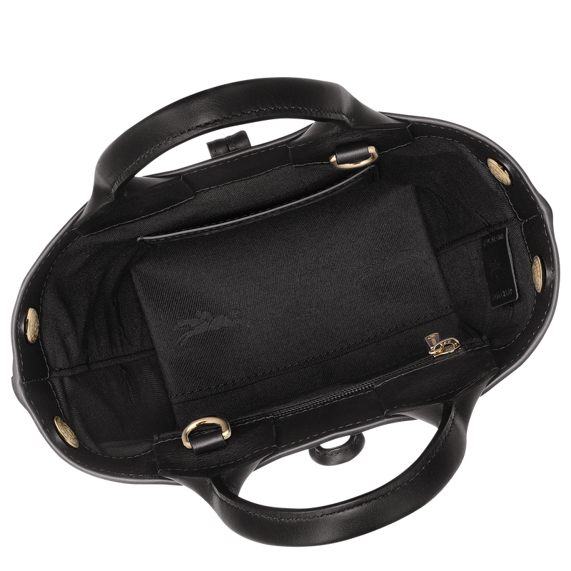 Handtasche XS Le Roseau , Leder - Schwarz  - Ansicht 6 von 7