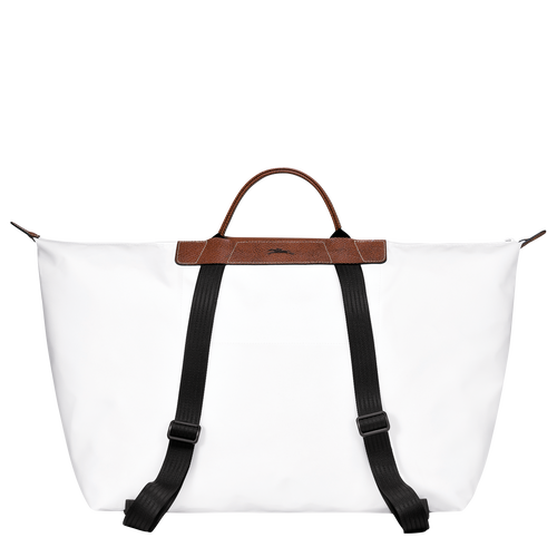 Longchamp X D'heygere Reisetasche/Rucksack S, Weiss