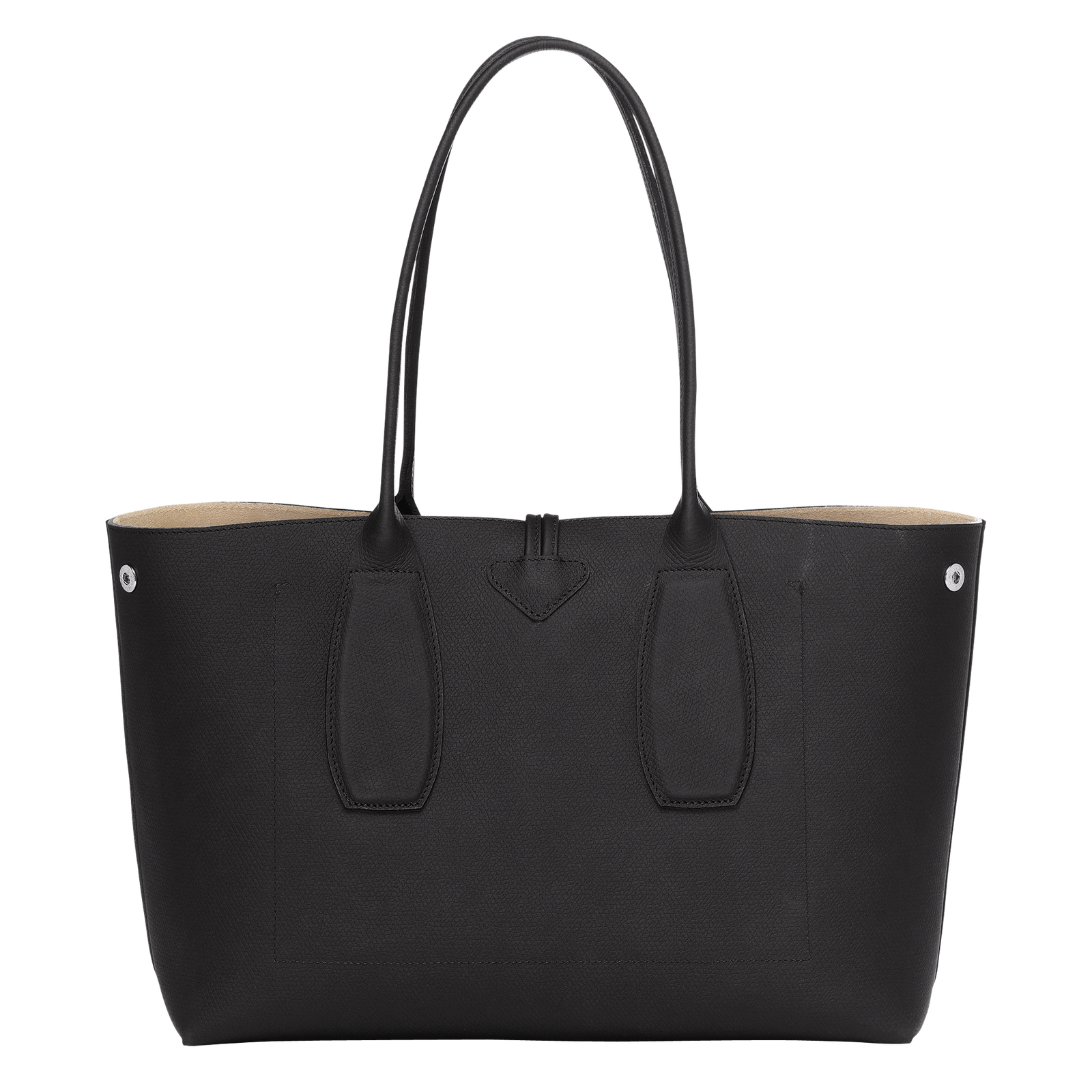 Roseau L Tote bag Black - Leather (10060HPN001) | Longchamp US