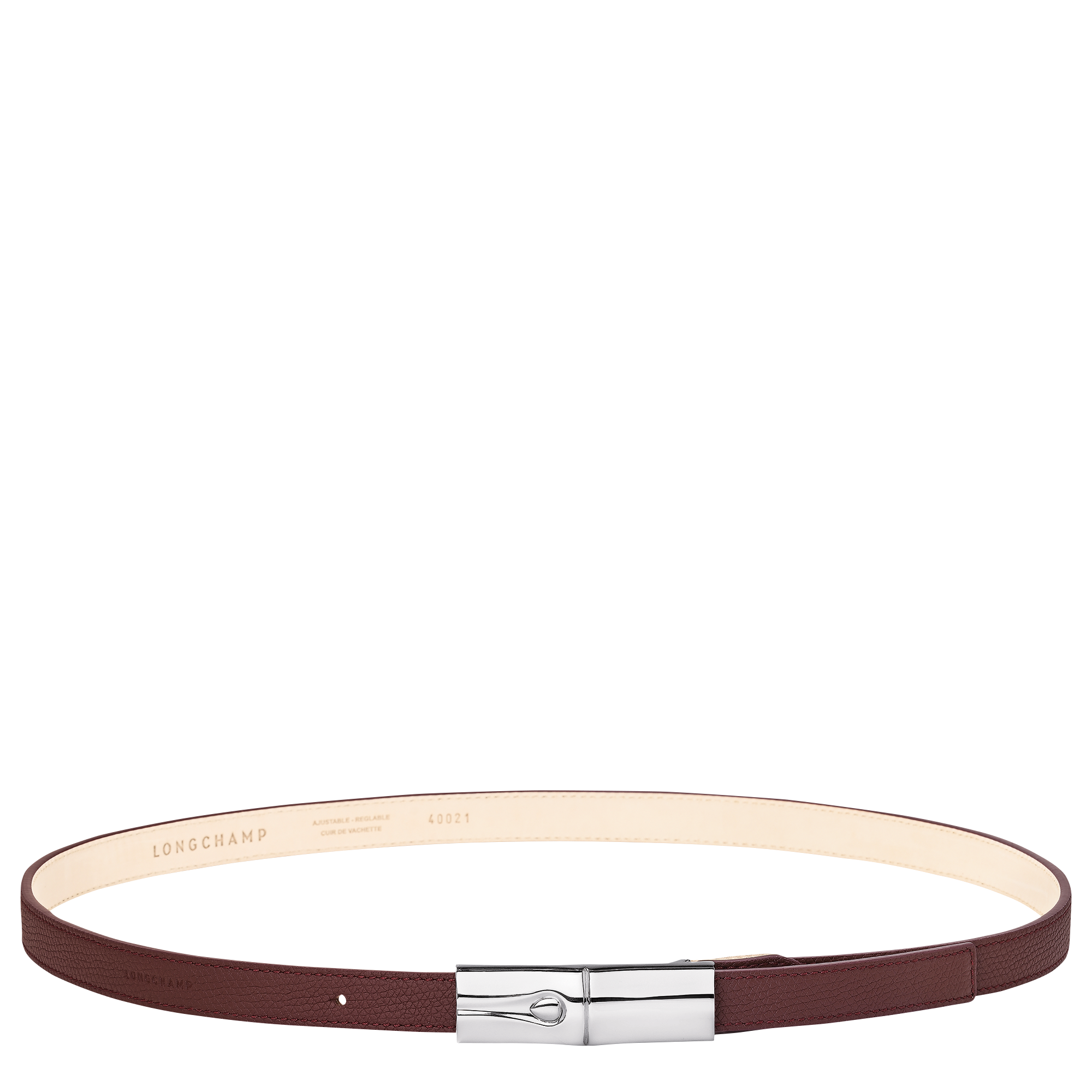 Le Roseau Ladies' belt, Burgundy