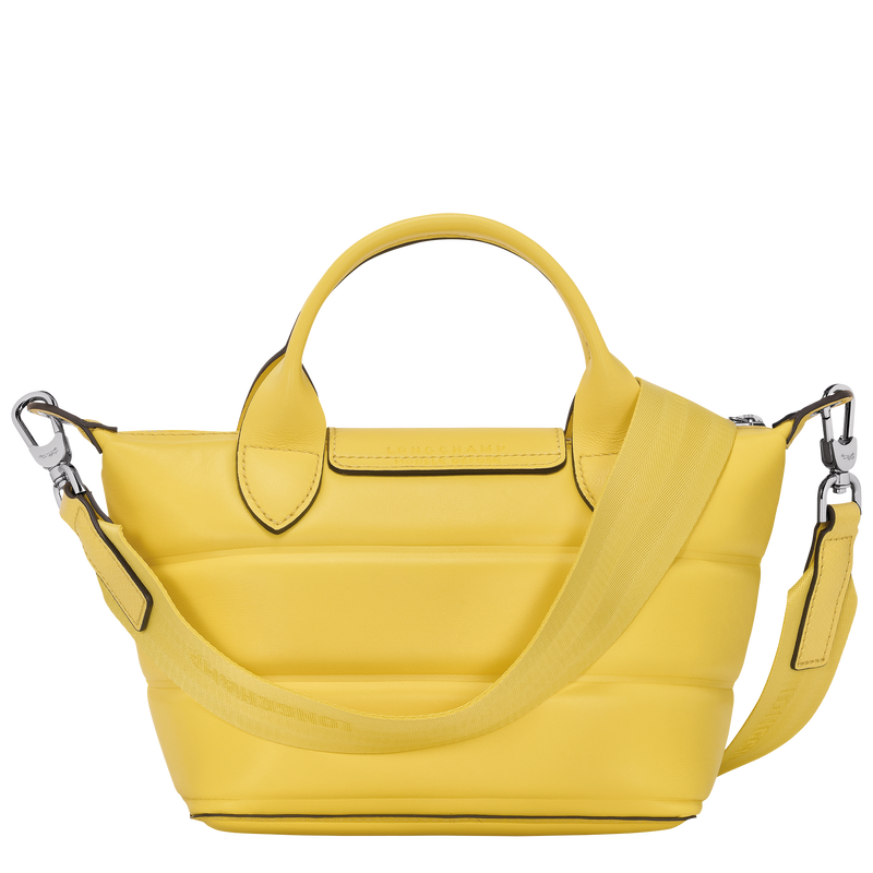 Sac à main XS Le Pliage Xtra , Cuir - Jaune  - Vue 4 de 4