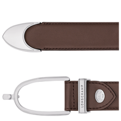 Le Foulonn&eacute; Ladies' belt , Mocha - Leather