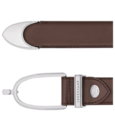 Le Foulonn&eacute; Ladies' belt , Mocha - Leather