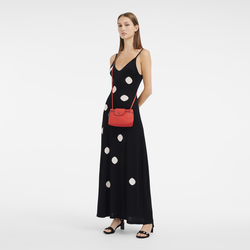 Le Pliage Xtra 斜背袋 XS , 橙色 - 皮革