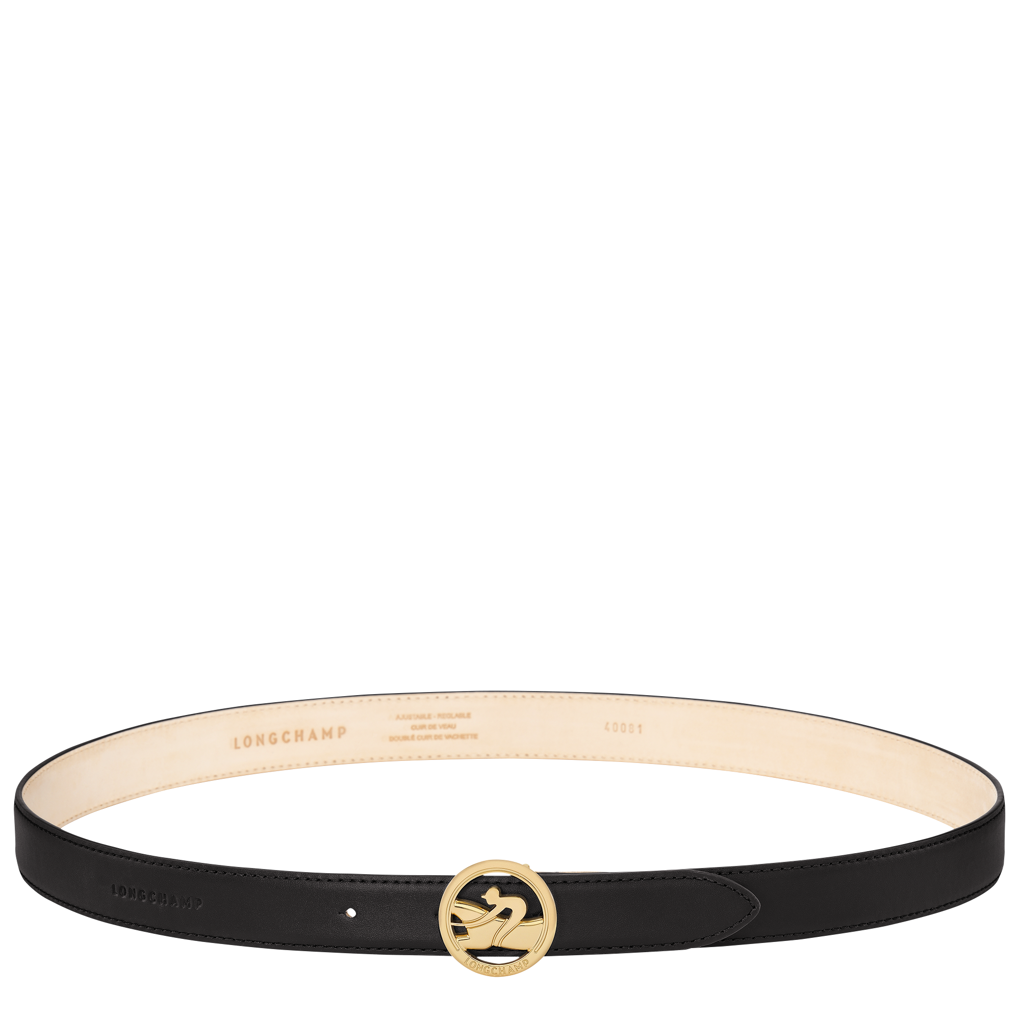 BoxTrot Ladies' belt Black Leather Longchamp US