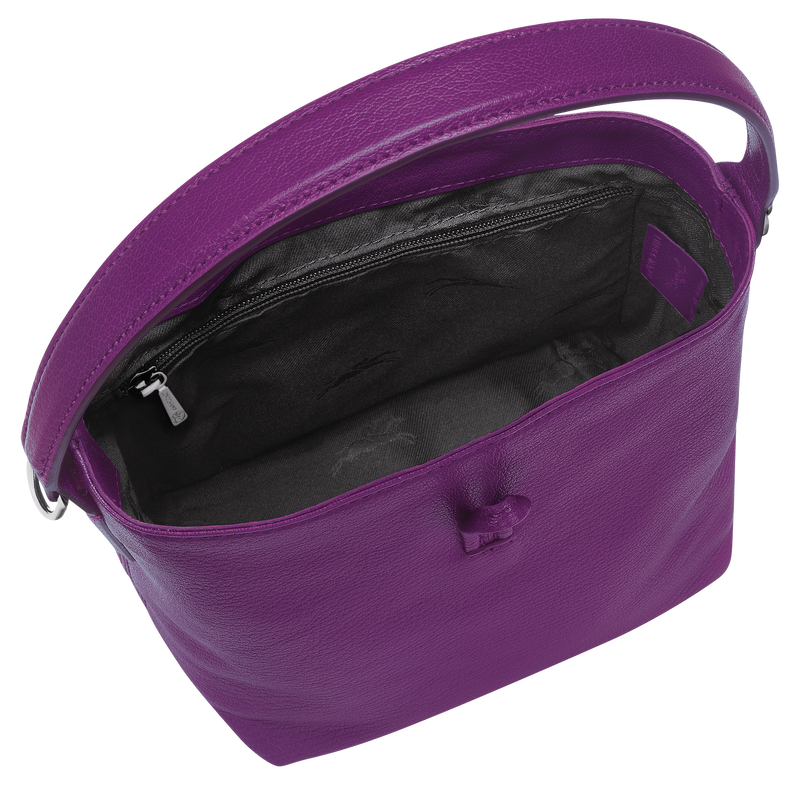 Le Roseau XS Bucket bag , Violet - Leather  - View 5 of 5