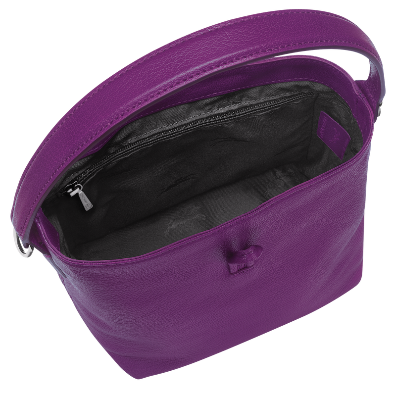 Le Roseau XS Bucket bag , Violet - Leather  - View 5 of 5