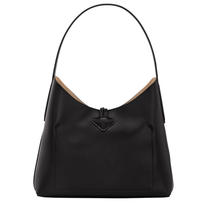 Roseau M Hobo bag , Black - Leather  - View 4 of  6