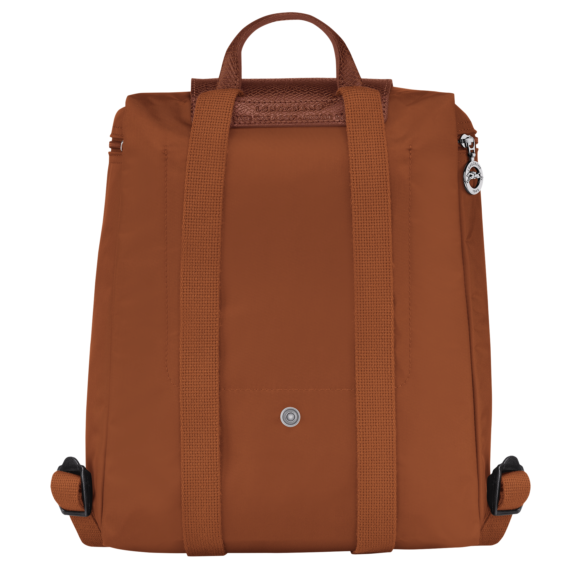 Graphite Canvas & Dark Brown Leather Backpack - for Men - Convey