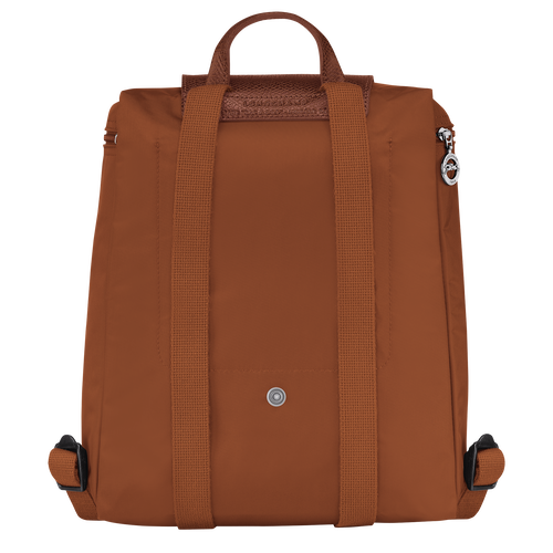 Rucksack M Le Pliage Green , Recyceltes Canvas - Cognac - Ansicht 3 von 5