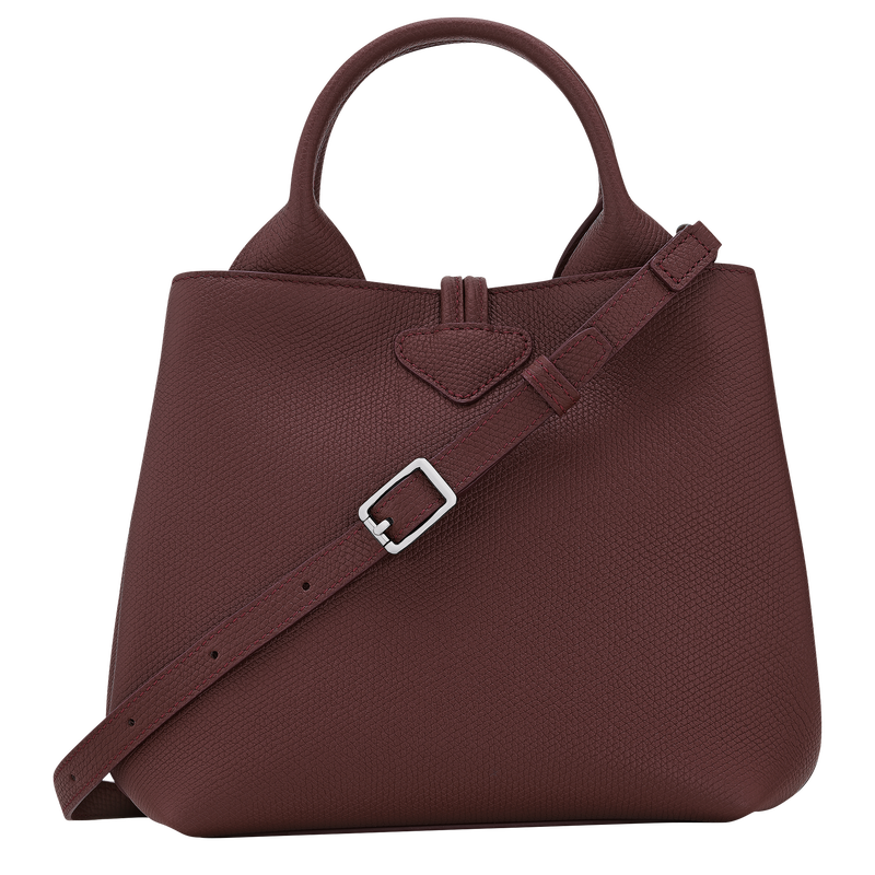 Le Roseau S Handbag , Burgundy - Leather  - View 3 of  6