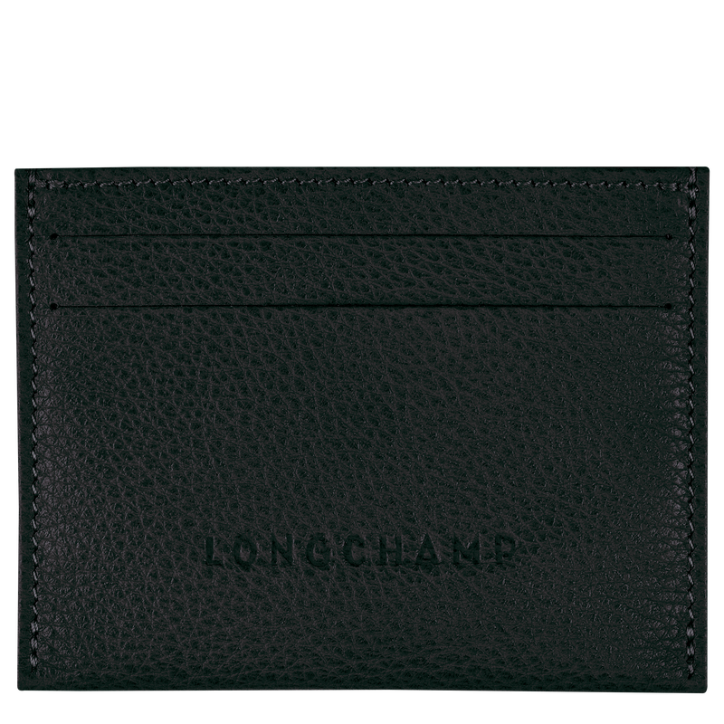 Le Foulonné Cardholder , Black - Leather  - View 1 of 3