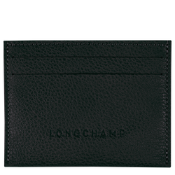 Le Foulonné Cardholder , Black - Leather