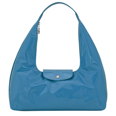 Umh&auml;ngetasche L Le Pliage Xtra , Leder - Azurblau